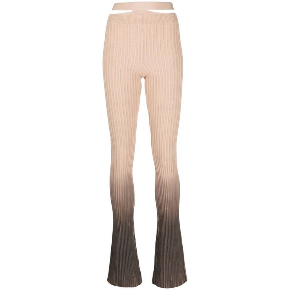 AndreäDamo Printed Cut-Out Trousers